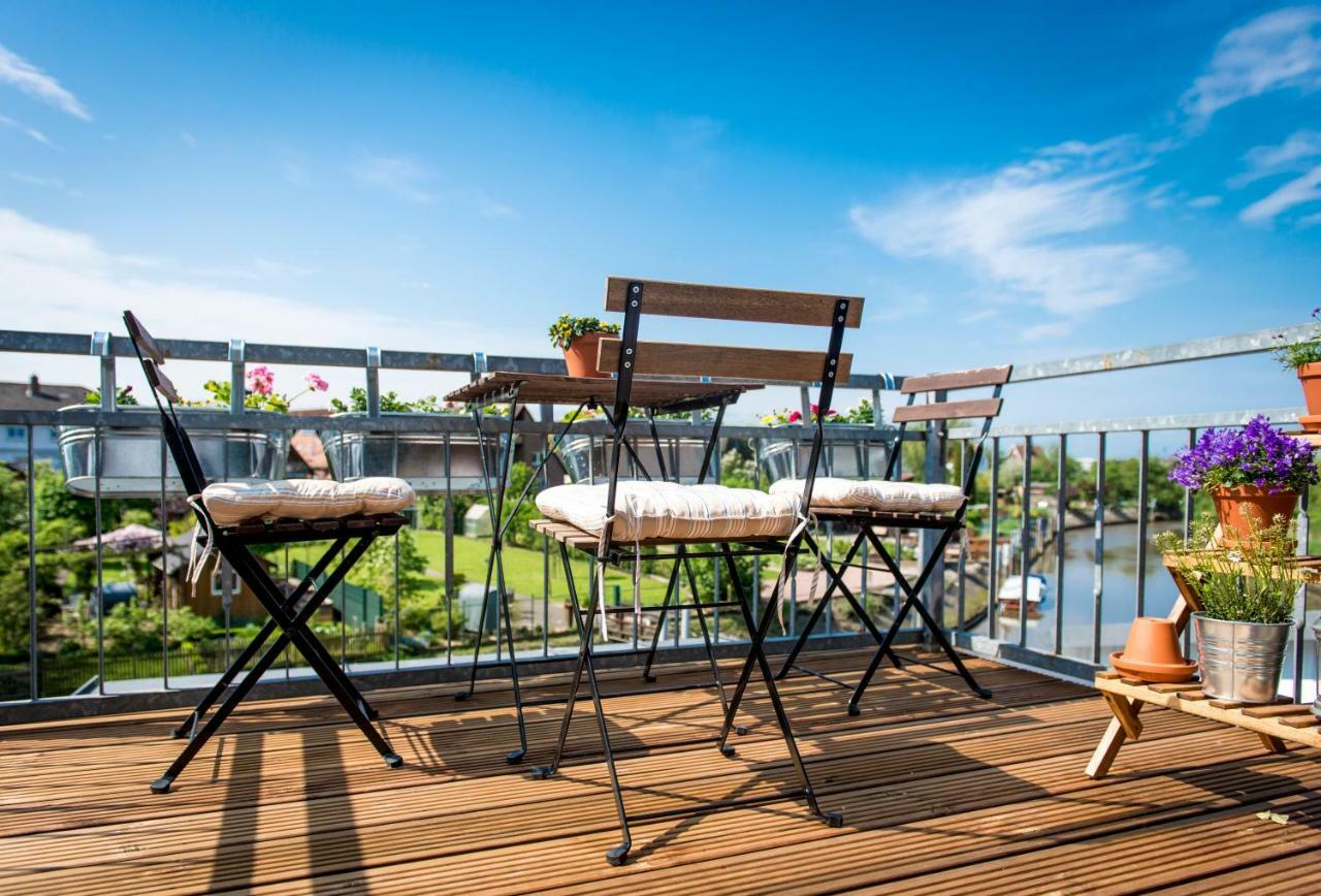 Deichkroenchen Ferienwohnung Altes Land Hamburg Jork Exterior foto
